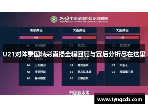 U21对阵泰国精彩直播全程回顾与赛后分析尽在这里